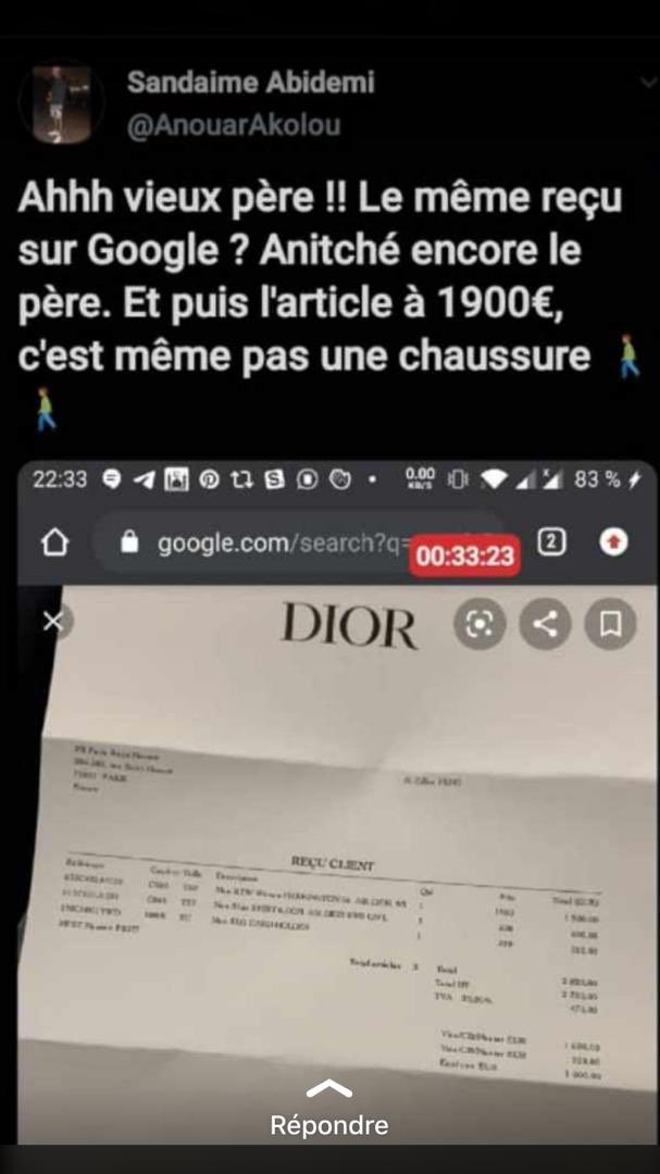 EuniceDoriane's tweet photo. @Elown_KNB  @CotedIvoire_off @luca_varan @AbidjanLa  la chaussure original ne coute pas 1900€ mais 31000€ https://t.co/NVn9z0DdG2