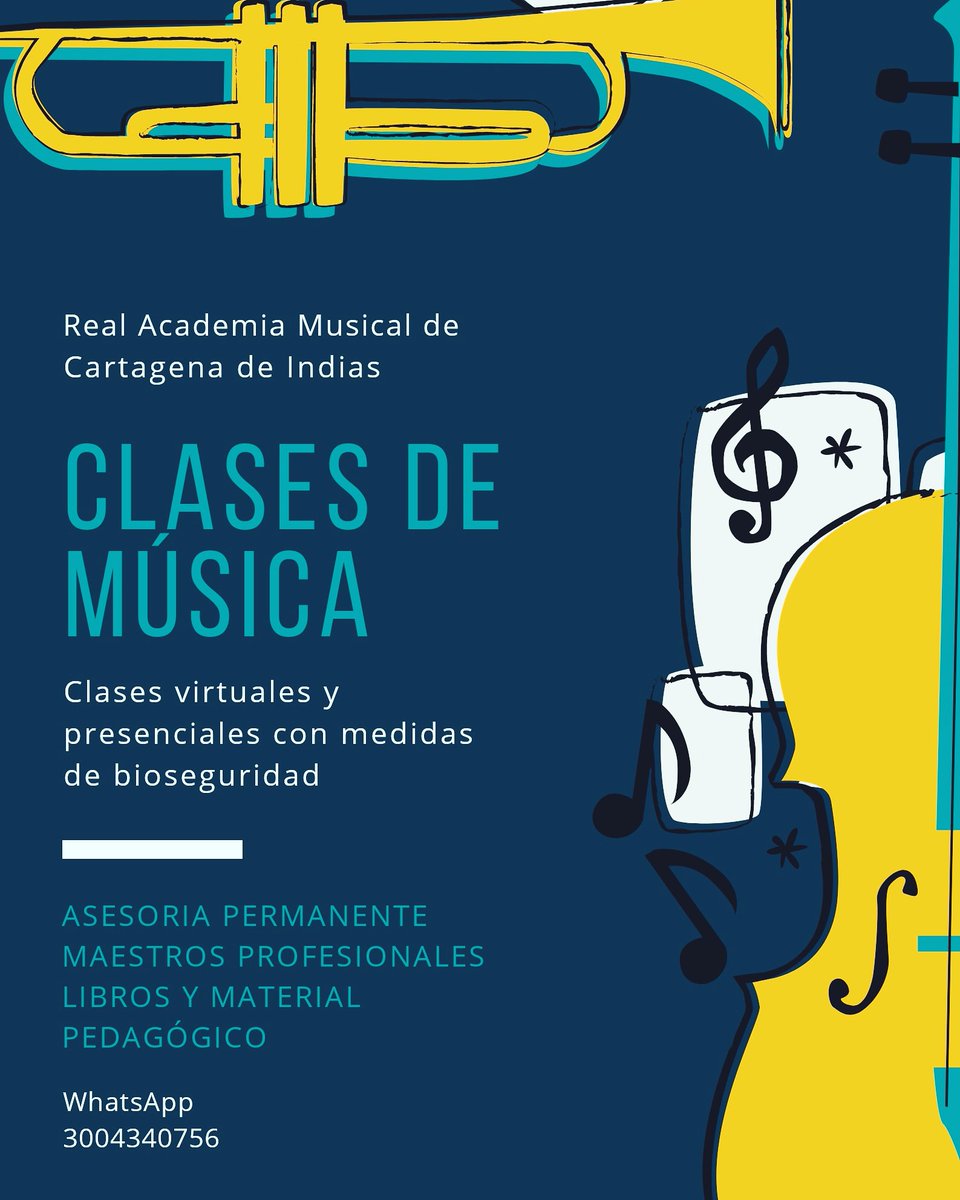 realacademiamus's tweet photo. #Aprende música 🎶
📌Clases a nivel Nacional 🇨🇴
📌Libros gratis
📌Metodología didáctica
📌Clases dinámicas
📌Info ➡️ 3004340756
#ArteYCultura
#aprendermúsica
#clasesvirtuales
#RAMCI
#Colombia
https://t.co/3zlhSiTcVN https://t.co/cI3pYqHfhe