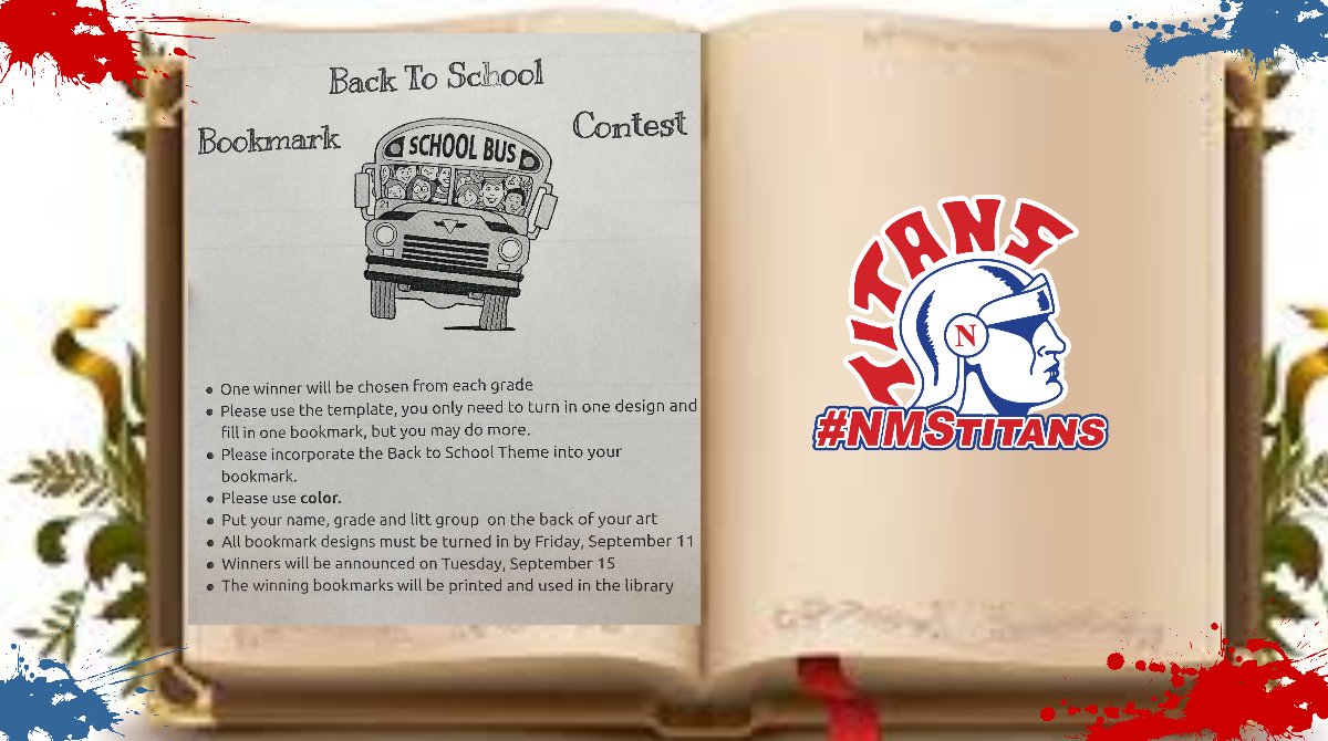 NMS_Titans's tweet image. #nmstitans #bookmarkcontest 🔴⚪🔵