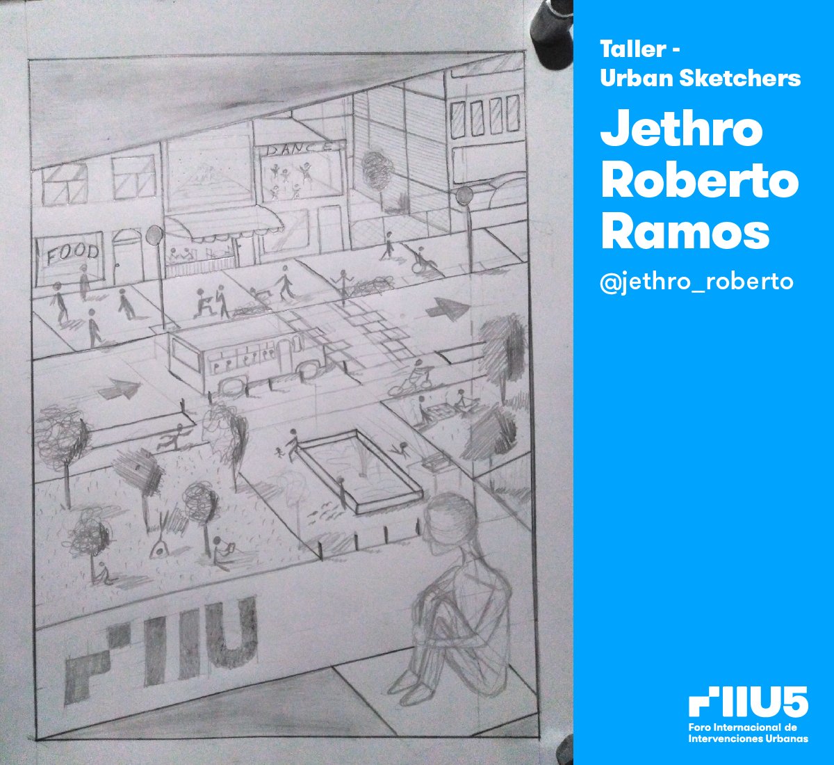 OcupaTuCalle's tweet photo. 🎨 SOÑANDO A TRAVÉS DE TU VENTANA (2/3)
🏡 Así vieron la ciudad desde sus casas los participantes del taller de #UrbanSketchers que formó parte del #FIIU5. Muchas gracias a todos ellos y a Juan Carlos Bohórquez de @ConcretaGU por compartir su conocimiento con nosotros. 🙌 😃 https://t.co/QuVvu640go