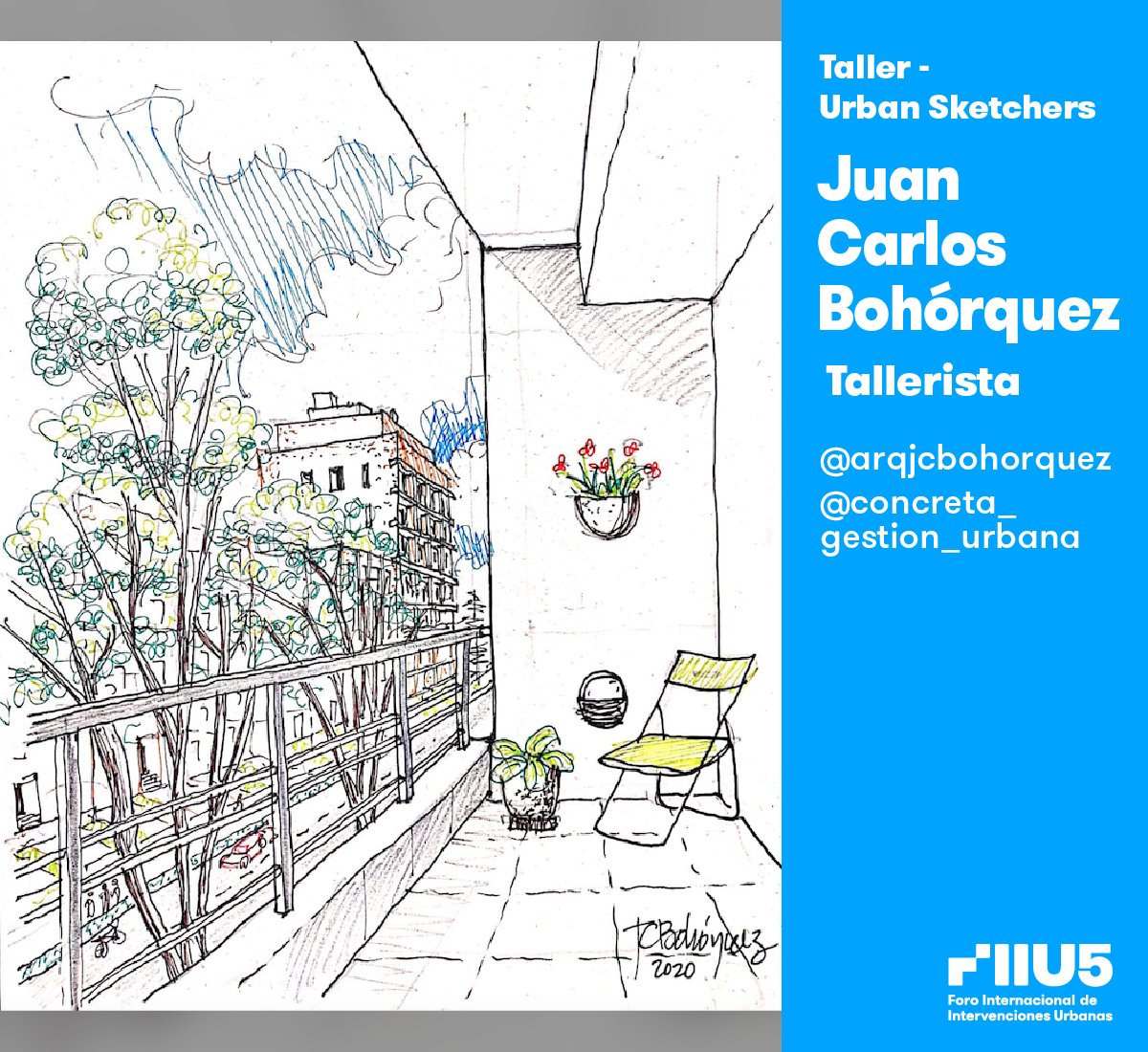 OcupaTuCalle's tweet photo. 🎨 SOÑANDO A TRAVÉS DE TU VENTANA (2/3)
🏡 Así vieron la ciudad desde sus casas los participantes del taller de #UrbanSketchers que formó parte del #FIIU5. Muchas gracias a todos ellos y a Juan Carlos Bohórquez de @ConcretaGU por compartir su conocimiento con nosotros. 🙌 😃 https://t.co/QuVvu640go