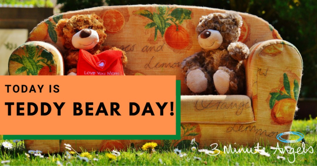 3MinuteAngels's tweet photo. It's #TeddyBearDay today! Can you share with us your favourite childhood teddy bear?
#3MinuteAngels #HaloMassage #AngelsGuide2Massage #VirtualHalo #FeelDivine #DivineState #relax #stressrelief #teddy #teddybears #teddybear #teddysphotos #childhoodmemories #childhoodfriend #cute https://t.co/phlBD0lzsK