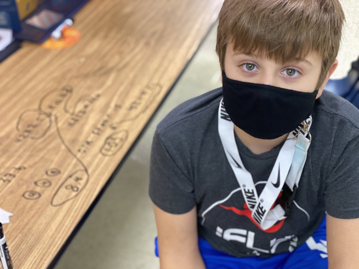 Mrs_AKirk's tweet photo. Jeremy’s methodology for today’s math problem solver was on point! My favorite, “well I knew that wasn’t possible, so I tried again.” #iteachgifted #ccsdAIM https://t.co/1i5943pOkx