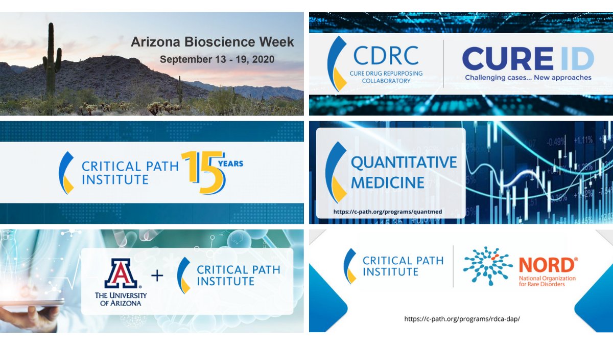 CPathInstitute's tweet photo. #CPath is looking forward to participating in @AZBio's #AZBioWeek beginning Sept. 13. Register and download the app at https://t.co/s7DM6h43AH and be sure to catch C-Path's webinars all week. #CPath15Years #PrecisionMedicine #CUREID #drugrepurposing #RDCADAP #RareDiseases https://t.co/QXKwm6kZGi