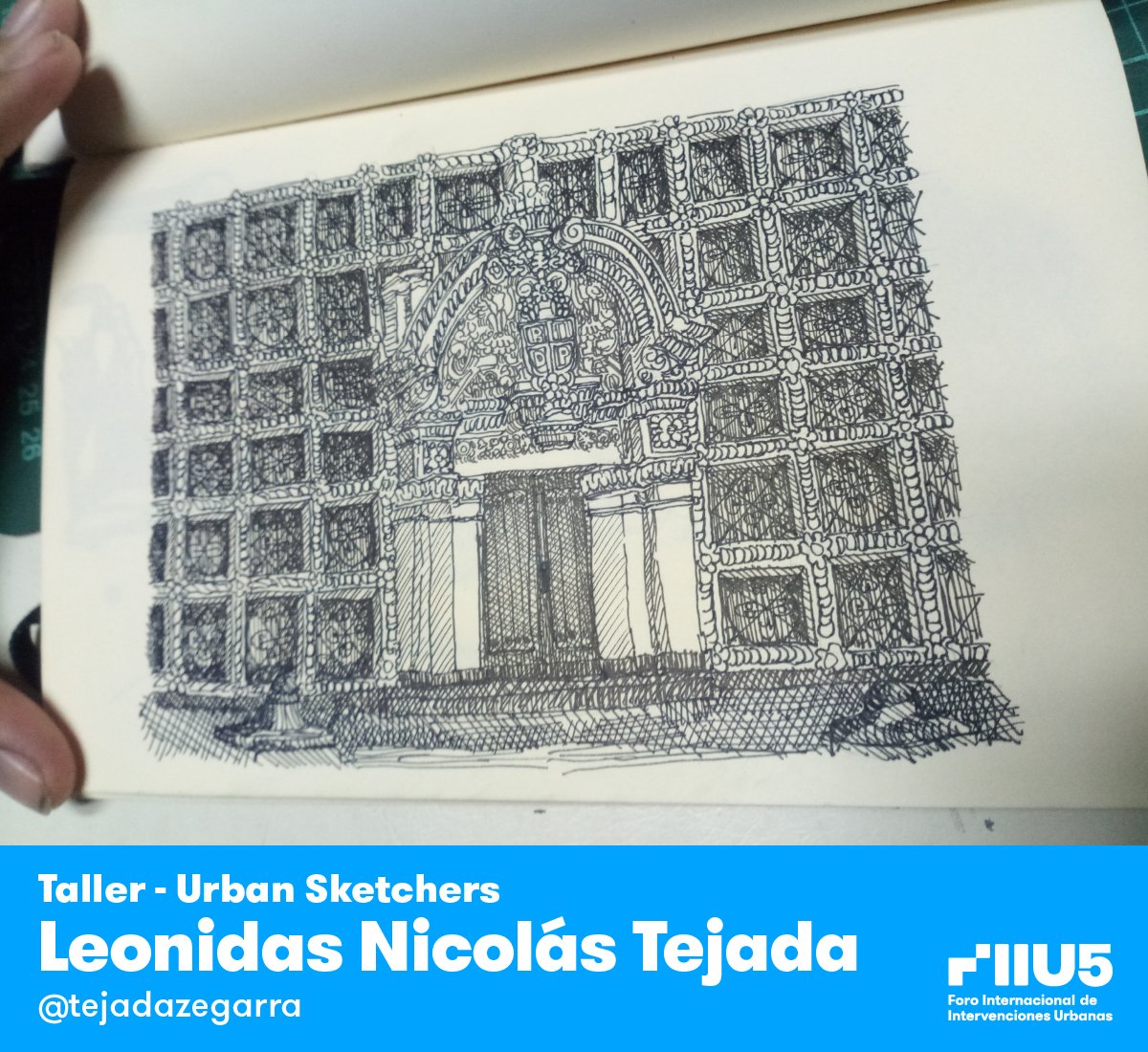 OcupaTuCalle's tweet photo. 🎨 SOÑANDO A TRAVÉS DE TU VENTANA (3/3)
🏡 Así vieron la ciudad desde sus casas los participantes del taller de #UrbanSketchers que formó parte del #FIIU5. Muchas gracias a todos ellos y a Juan Carlos Bohórquez de @ConcretaGU por compartir su conocimiento con nosotros. 🙌 😃 https://t.co/dqm57HTea6