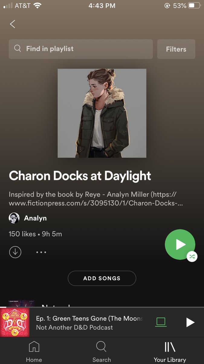 RestlezGhoste's tweet photo. since my annual reread of cdad is coming up AND this playlist hit 150 likes i just wanted to just say this is my favorite wlw story probably in existence. im glad i made a playlist that could express that, im extremely proud of it. #cdad #CharonDocksAtDaylight https://t.co/enDciwiYLk