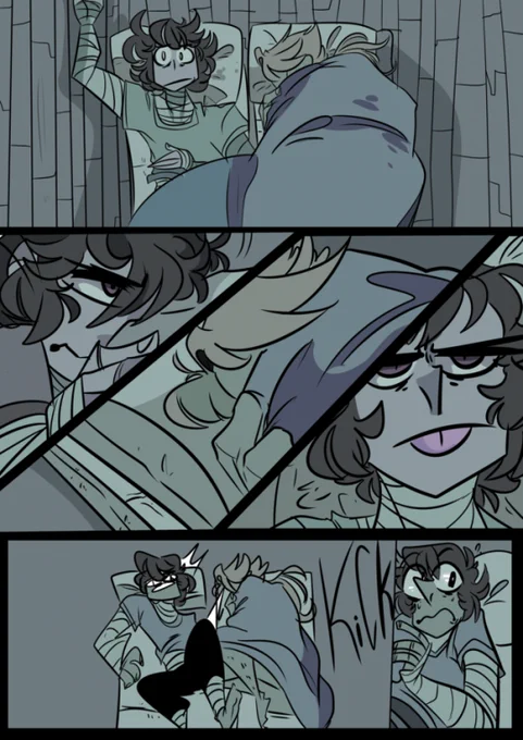 sorry for more old art but this was an old tumblr commission for kunikidazai I did when I used to actually offer comics as an option for commissions? 