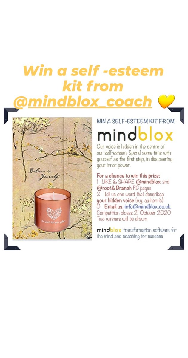 TheRootandBran1's tweet photo. #win a beautiful #selfesteem kit from @mindblox_coach . Follow the #competition steps and email your answers to info@mindblox.co.uk 
Winner to be announced in our Nov/Dec issue. 
#aberdeenlocal #Competition #selfesteem #win #HealthyLiving #Like #lifecoach #wellbeingmagazine https://t.co/RP1NiHuek4