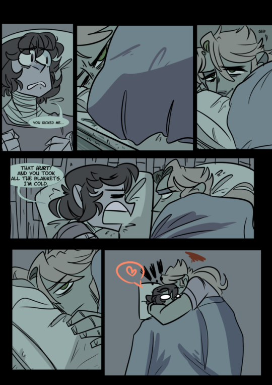 sorry for more old art but this was an old tumblr commission for kunikidazai I did when I used to actually offer comics as an option for commissions? 