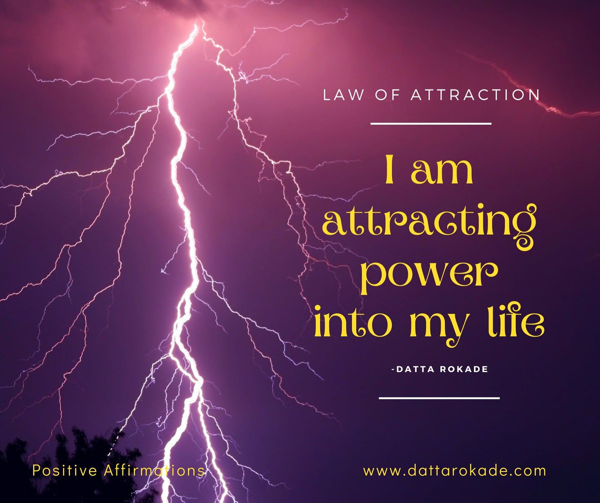 I'm attracting power into my life.
#lawofattraction #affirmations #quotesaboutlife #powerful #positivequotes #positiveenergy #dattarokade #pune #mumbai_diaries #wednesdaymorning #dailyquotes #inspiration #positivity #coacheslife #joyinthejourney #worldbusiness #entrepreneurlife