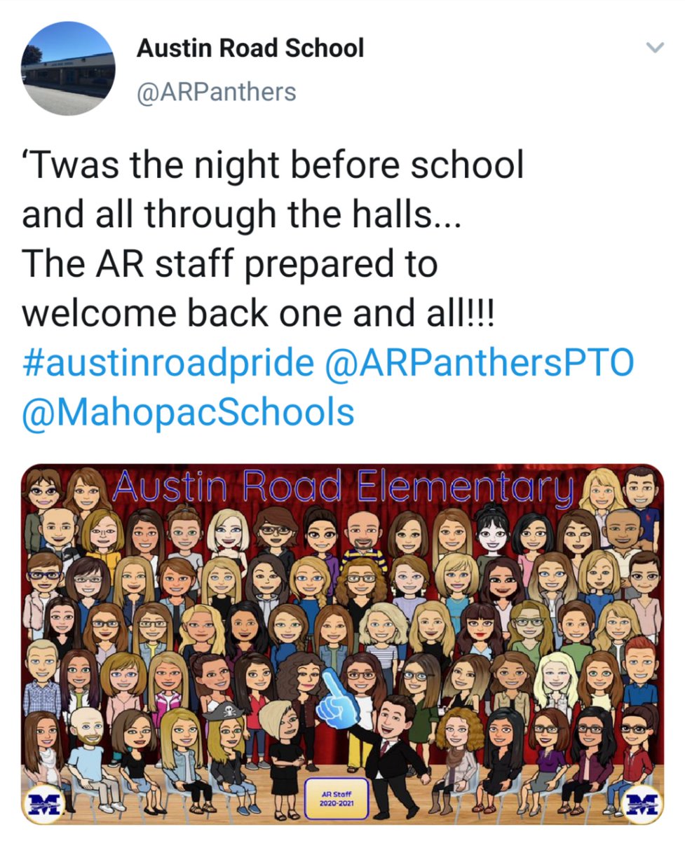 LOVE me some <a href="/ARPanthers/">Austin Road School</a> teachers and staff!!! We've got this!!!!!! #bitmojicraze