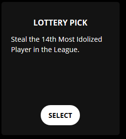 In a shocking turn of events, the first incinerated player in league history, Jaylen Hotdogfingers, is climbing the Idol leaderboard.

There is a blessing called Lottery Pick this year where the 14th-most idolized player gets stolen... but what if that player... IS DEAD?!? 😇🌭🖐️