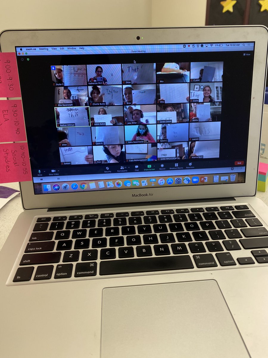 What a great first day! I loved meeting my new students and we had so much fun learning about each other! #firstday #zoomingaway #newnormal