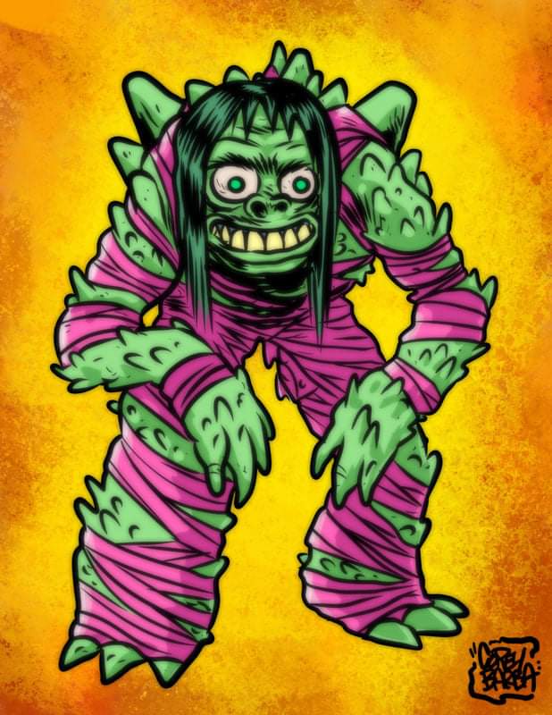 CoreyBarba's tweet image. Monster #17. The Grotch. Powers: Punishing brutal lumpiness. Fave Food: Cries of victims; chicken pot pie. Hobbies: wanton destruction, hanging with friends. #characterdesign #visualdevelopment #monster