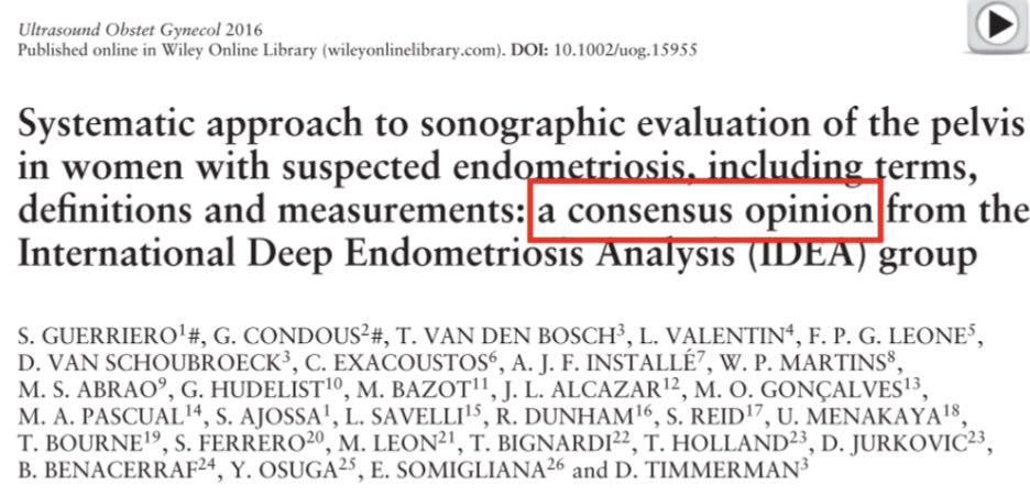 GeorgeCondous's tweet photo. All #Sonologists, #Gynecologists, #Sonographers, #Radioligists involved with #endometriosis must read this UOG free access IDEA consensus statement @ISUOG @asumultrasound @AAGL @ranzcog @AIUMultrasound @RANZCRcollege https://t.co/CWzKHq7D6n