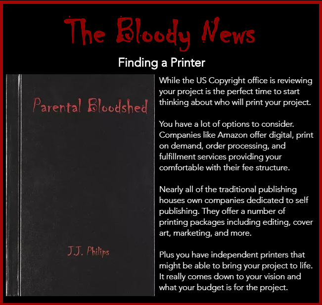 AuthorPhilips's tweet photo. You only get one chance to make a first impression. So, take your time and find a printer that’s the best fit for you and your project.
#AuthorJJPhilips,#Indiepub,#Selfpub,#SupportIndieArtist,#books,#indieBooks,#indiepublishing,#parentalbloodshed,#reading,#selfpulblishing, https://t.co/PsXPG8mnhL