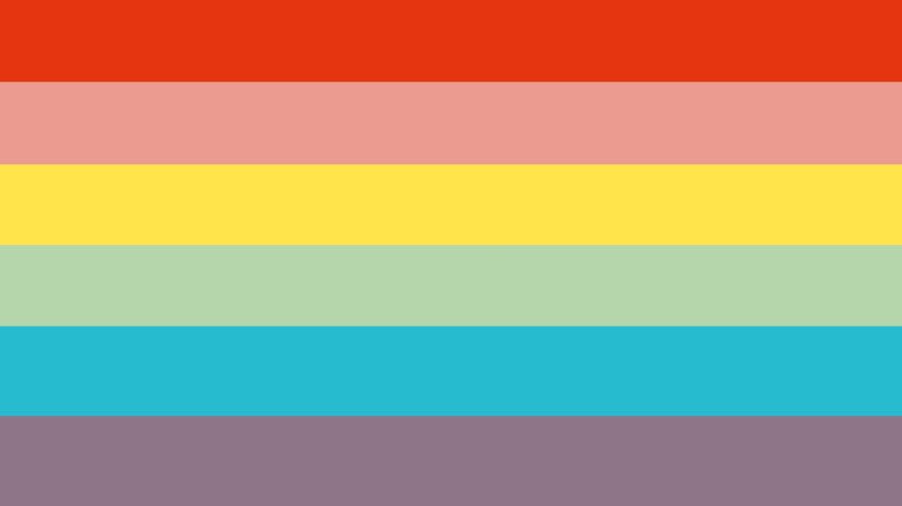 curveball! LGBT flag but it’s colourpicked from Art Angels by Grimes 