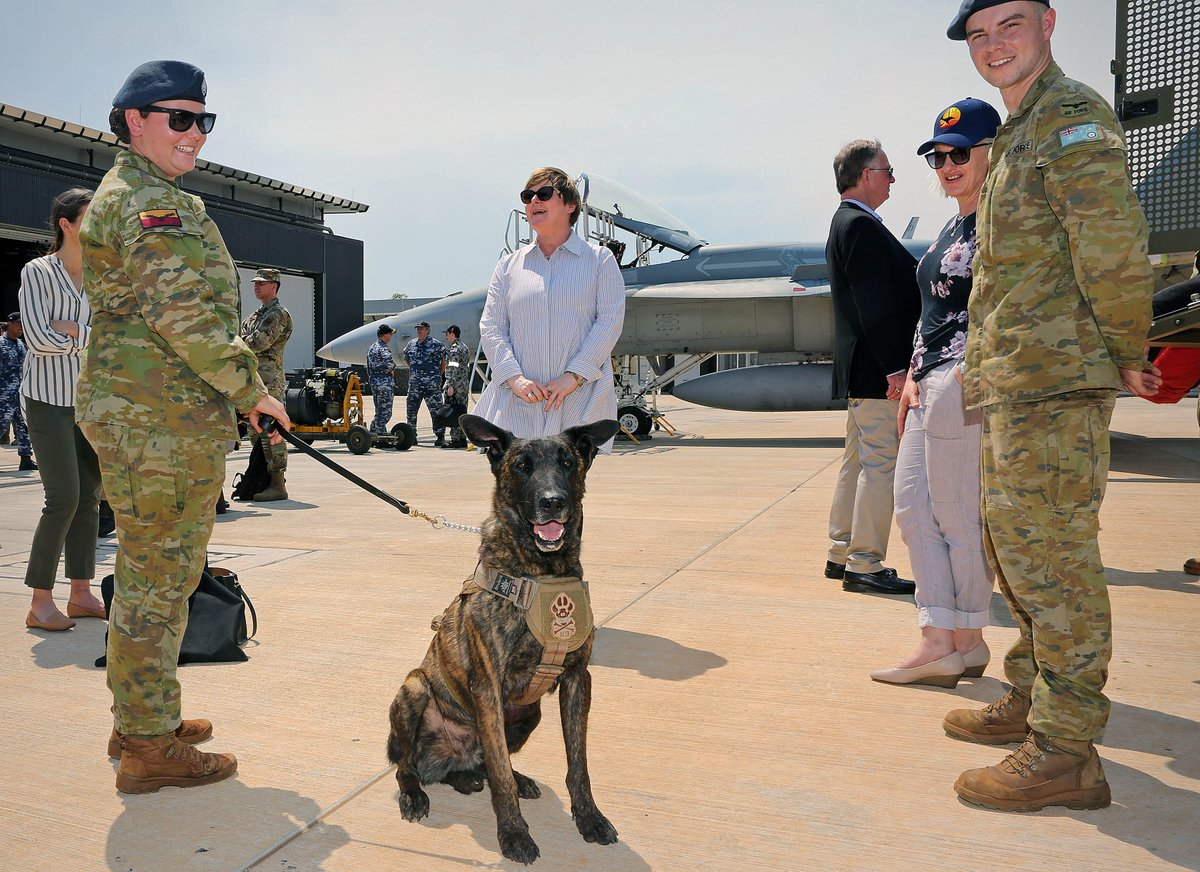 DefenceAust's tweet image. A sod turning ceremony with @lindareynoldswa at RAAF Base Tindal marked the start of a $1.1B program of works at the base. RAAF Base Tindal is vital to Northern Australia’s air combat capability &amp;amp; support to #YourADF allies. Learn more ➡️bit.ly/RAAFbaseTindal #DefenceCapability