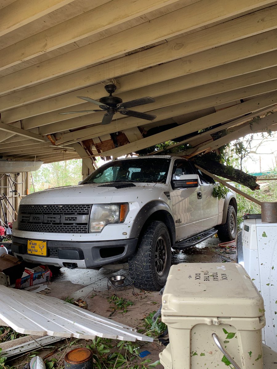 natalieduhon's tweet photo. Dad worked so hard to finally get his dream truck and #HurricaneLaura ruined that for him 😭🥺💔 she took our house along with his truck. 

RT if @Ford should donate a new #Raptor to one of the hardest working and most deserving humans out there💙  
#WorthATry 🤷🏻‍♀️ https://t.co/f8zdV5Guis
