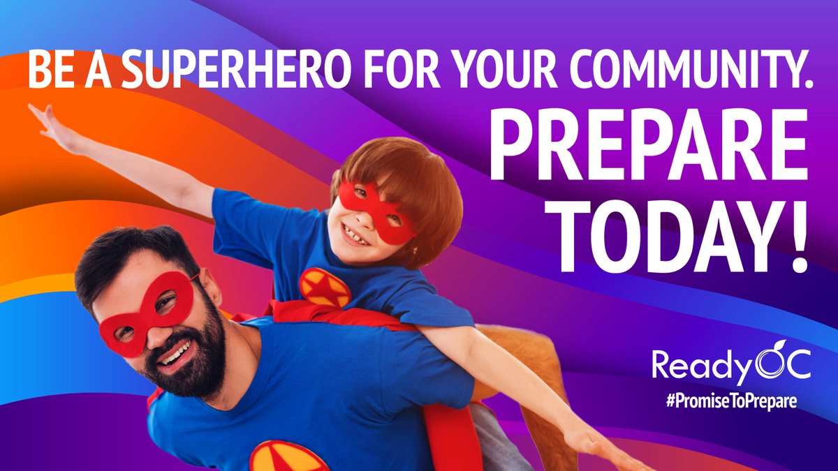 ReadyOC's tweet photo. Is your community prepared? π Help your neighbors and residents make a #PromiseToPrepare with the FREE #ReadyOC #NationalPreparednessMonth toolkit! π± Find resources for organizations, cities, schools, agencies and more here: https://t.co/4FDHk5K8Vy https://t.co/BLjcP9LY5B