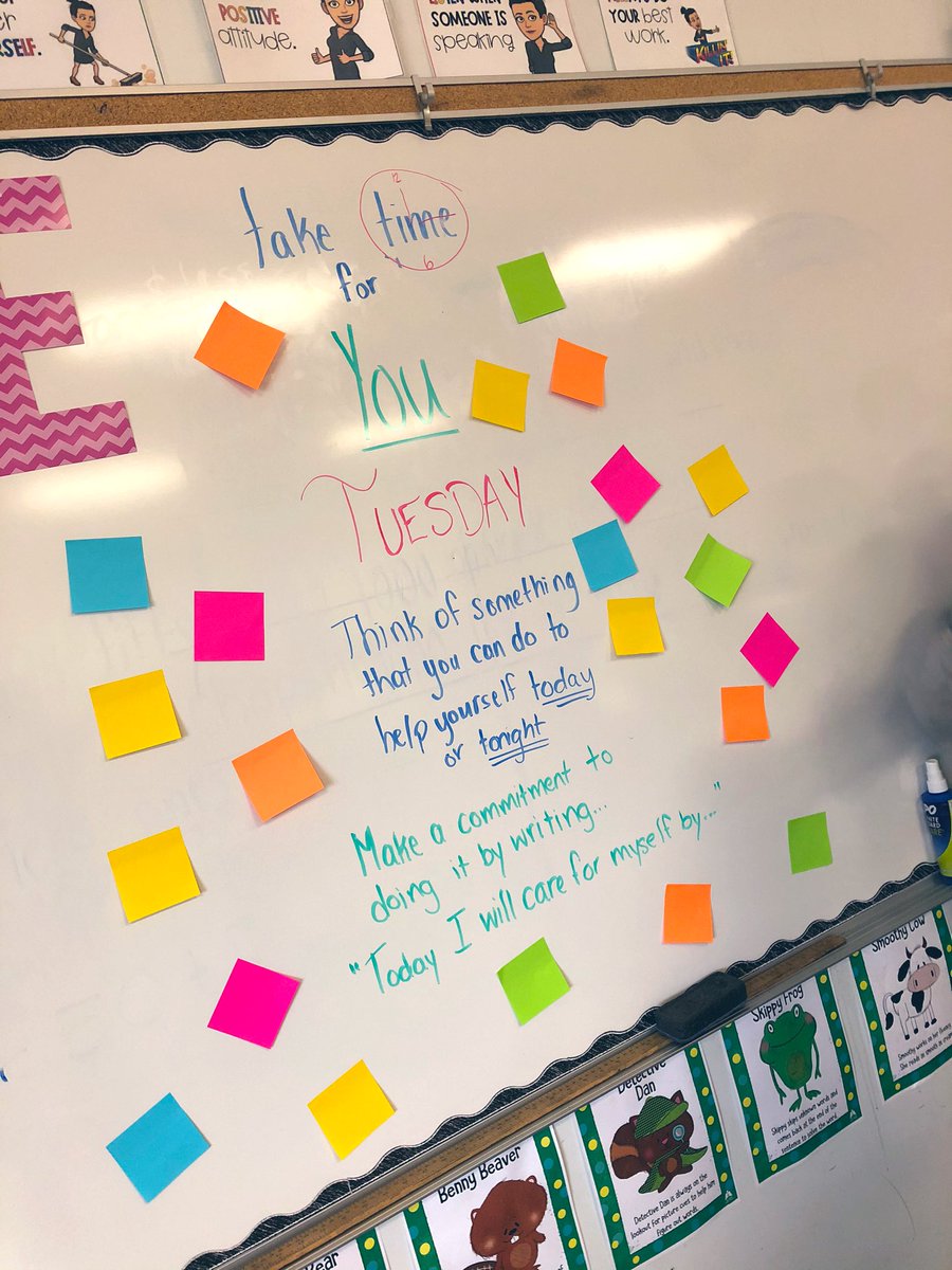 MissBotterill's tweet photo. Started off the week with new books in our classroom library and a self care activity. Have a great week! ๐
#HappyTuesday #GradeFive #Readers #EIPSLearns #EIPSTeaches @GlenAllanElem @EIPS https://t.co/0nZhzTq1Zj