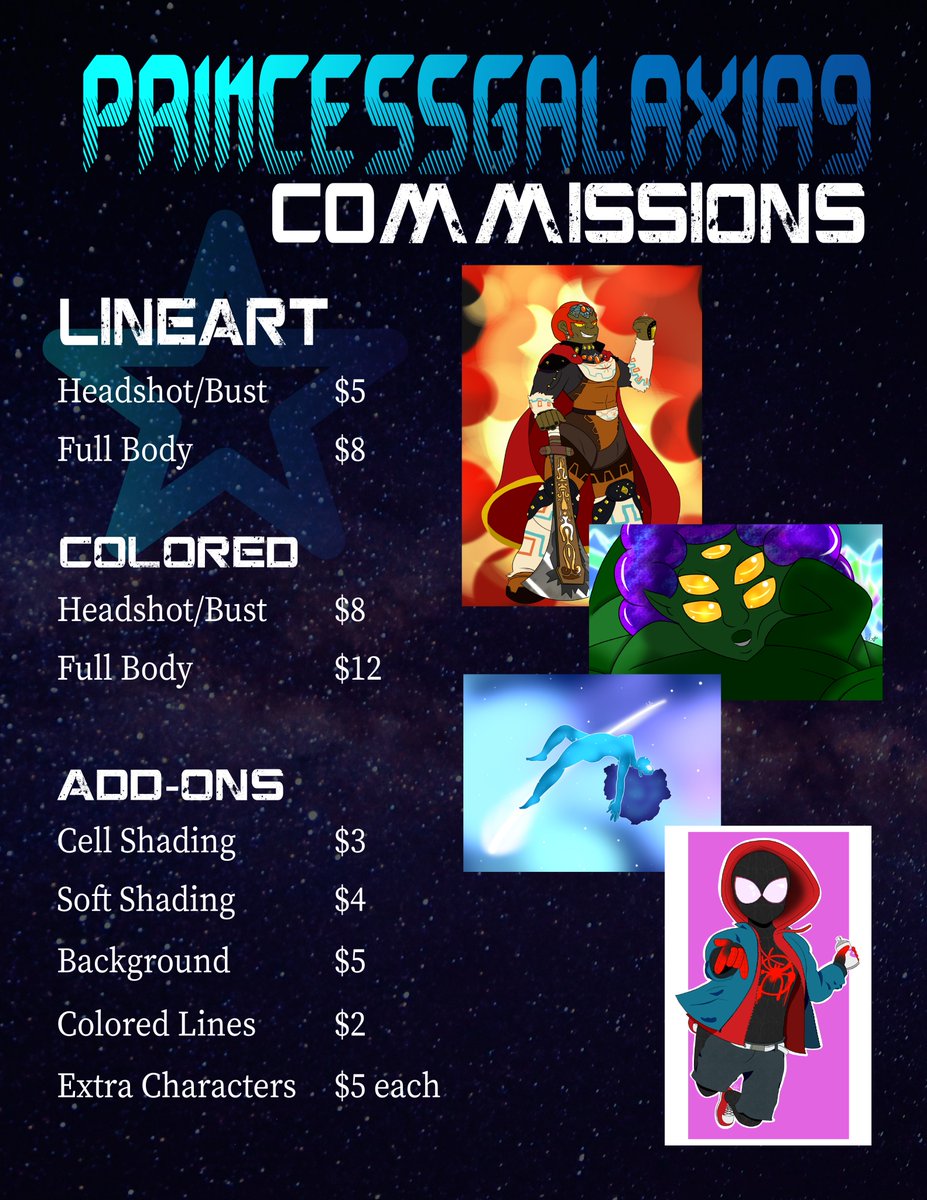・✭・Galaxia Draws・✫Commissions Open! BLM✊🏿🇺🇦 🍉 tweet media