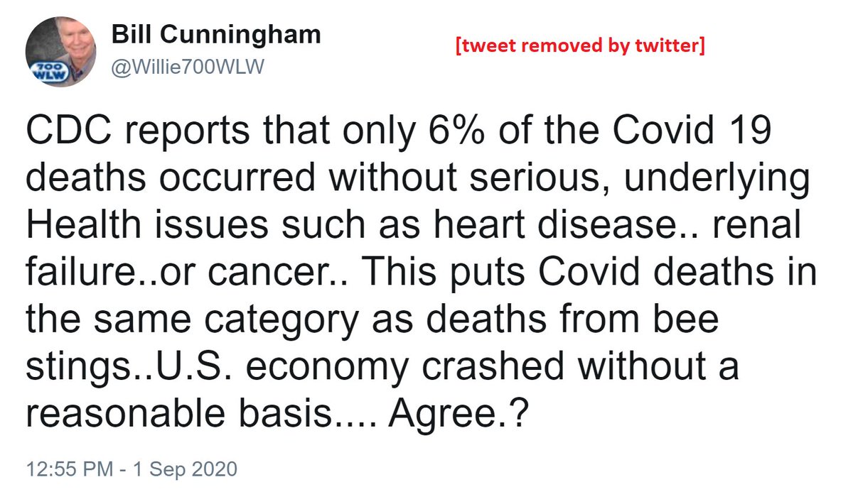 Cincinnati talk radio host says it's comparable to bee stings, which kill 62 people a year on average in the U.S.