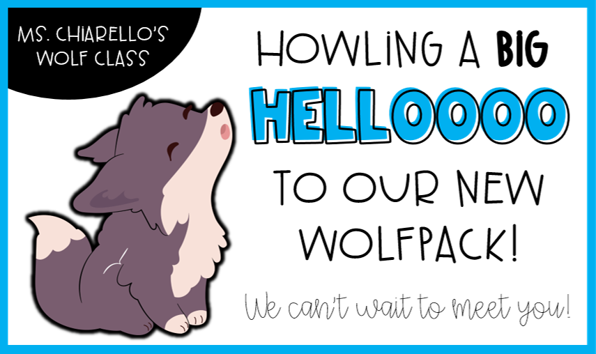 susanchiarello's tweet photo. We can't wait to meet our new wolfpack! Check your email for the link to our Meet the Teacher sign up for Thursday, September 10th! 🐺 https://t.co/BhKZICd2Mi
