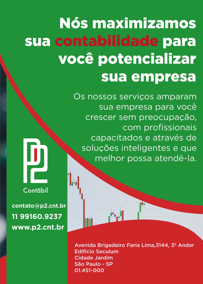 ContabilP2's tweet image. Venha conhecer nossos serviços de contabilidade. p2.cnt.br