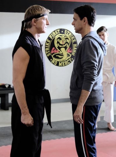Chivos_Pizza's tweet photo. Never thought we would grow to hate the Karate Kid.. but hey, 2020 is weird.. 🤯🤯😂😂🥋🙅🏻‍♂️

Tell us the “Cobra Kai Code” prior to ordering this Wednesday and Thursday (sept. 9-10) and receive 20% OFF ENTIRE ORDER! #cobrakai #karatekid #netflix🔥🔥🐍🐍🍕🍕 https://t.co/CGFTtqtwZg