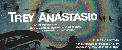 🎧 🎶:  Money, Love and Change
🎸:  Trey Anastasio
🎟️:  MAY 28, 2003 Philadelphia, PA 
 
livephi.sh/329E8ti
