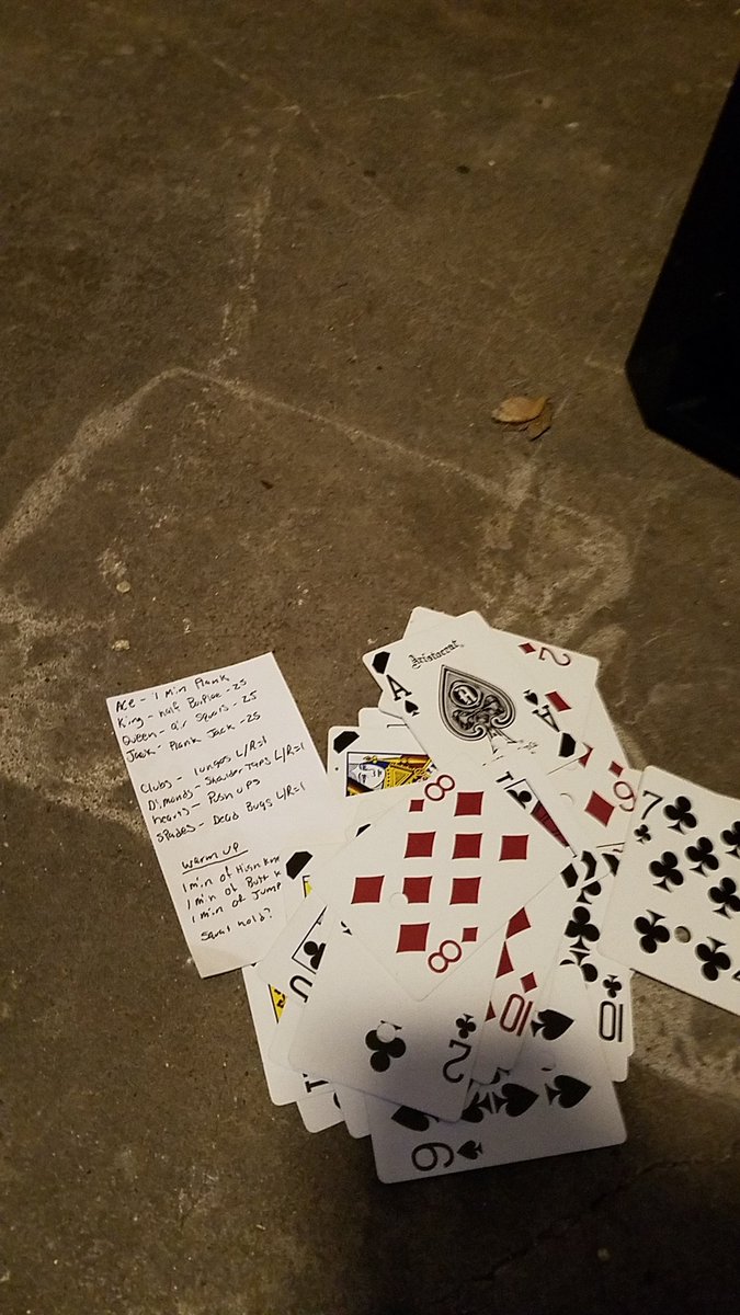 SleepOT_Becca's tweet photo. socially distant card workout! with @alicen_whitaker #phdlife #activelifestyle #firstworkoutofmany https://t.co/PHL9col4cN
