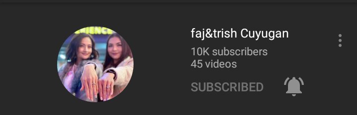 FTrishfanatic's tweet photo. Happy 10K SUBS FAM!💖 THANK YOU VERY MUCH FOR THE LOVE &amp; SUPPORT 💕

#FAJTRISHCUYUGAN
#ALLFORFAJTRISH
#10K&amp;MORE https://t.co/kVUb811VEo