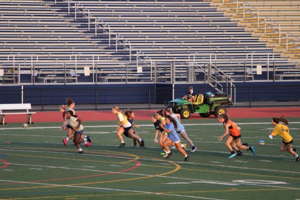 SoccerMcDevitt's tweet photo. Welcome back Lady Cru! First official day of practice! Workin’ hard ladies! ⚽️💥 https://t.co/q6ItOw7iMA
