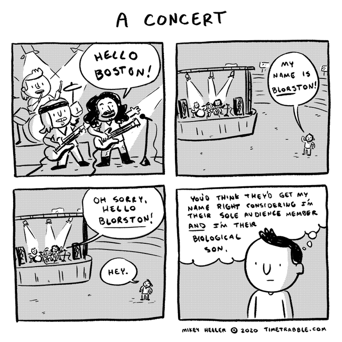 i drew a comic about a concert 