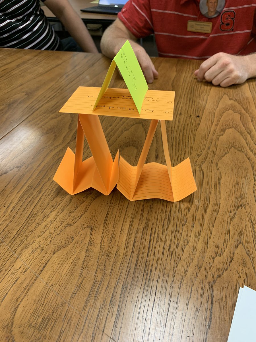 Sharing dreams and building towers as a PLC today.  #dreambig #mindsetsmatter #teamworkmakesthedreamwork #bettertogether #buildthehill