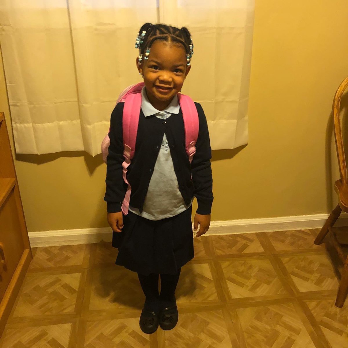 teach4mykidz's tweet photo. My little heartbeat started Pre-K @EdmonsonElemen1 today. It broke Grammy’s heart not to be there. But I know she was well taken care of. This is the sacrifice you make when you’re a school administrator. #firstdayblues https://t.co/A5cNv4vSkj