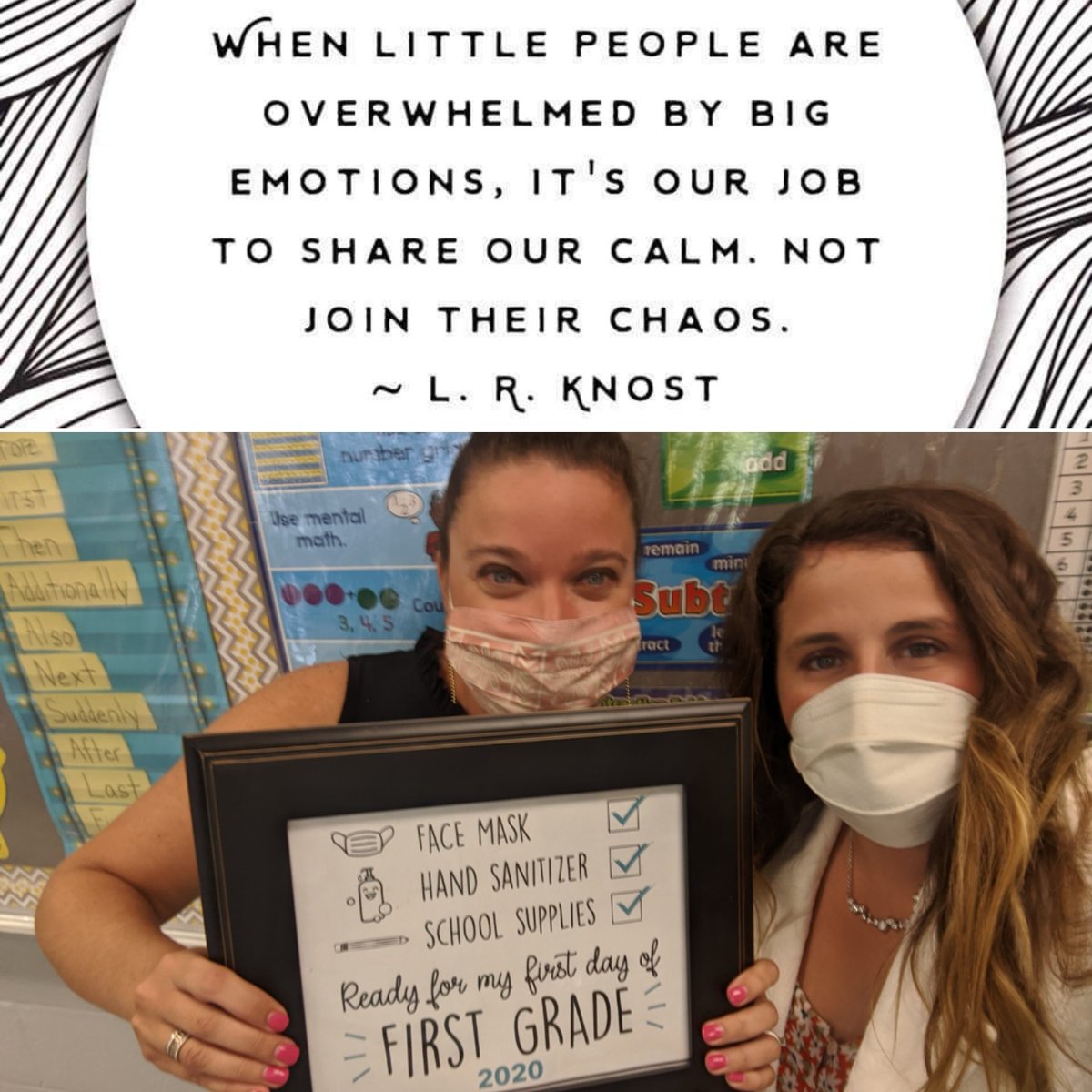 schabbate's tweet photo. Tried to provide some normalcy for the kiddos on their first day in school since March. First day under our belts! 👍 https://t.co/wJoACw68US