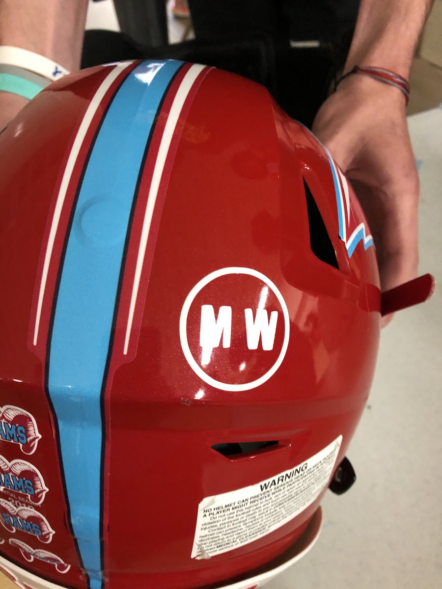 Rams will be honoring Mike Wulfekuhle the rest of the year on our helmets.  Small thing we can do to honor a man who influenced so many who played for the Rams.