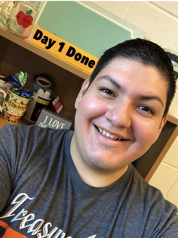 Day 1 is done! Looking forward to another great year! So grateful to be able to interact with the kiddos again! #HCISD  #engagetheheart