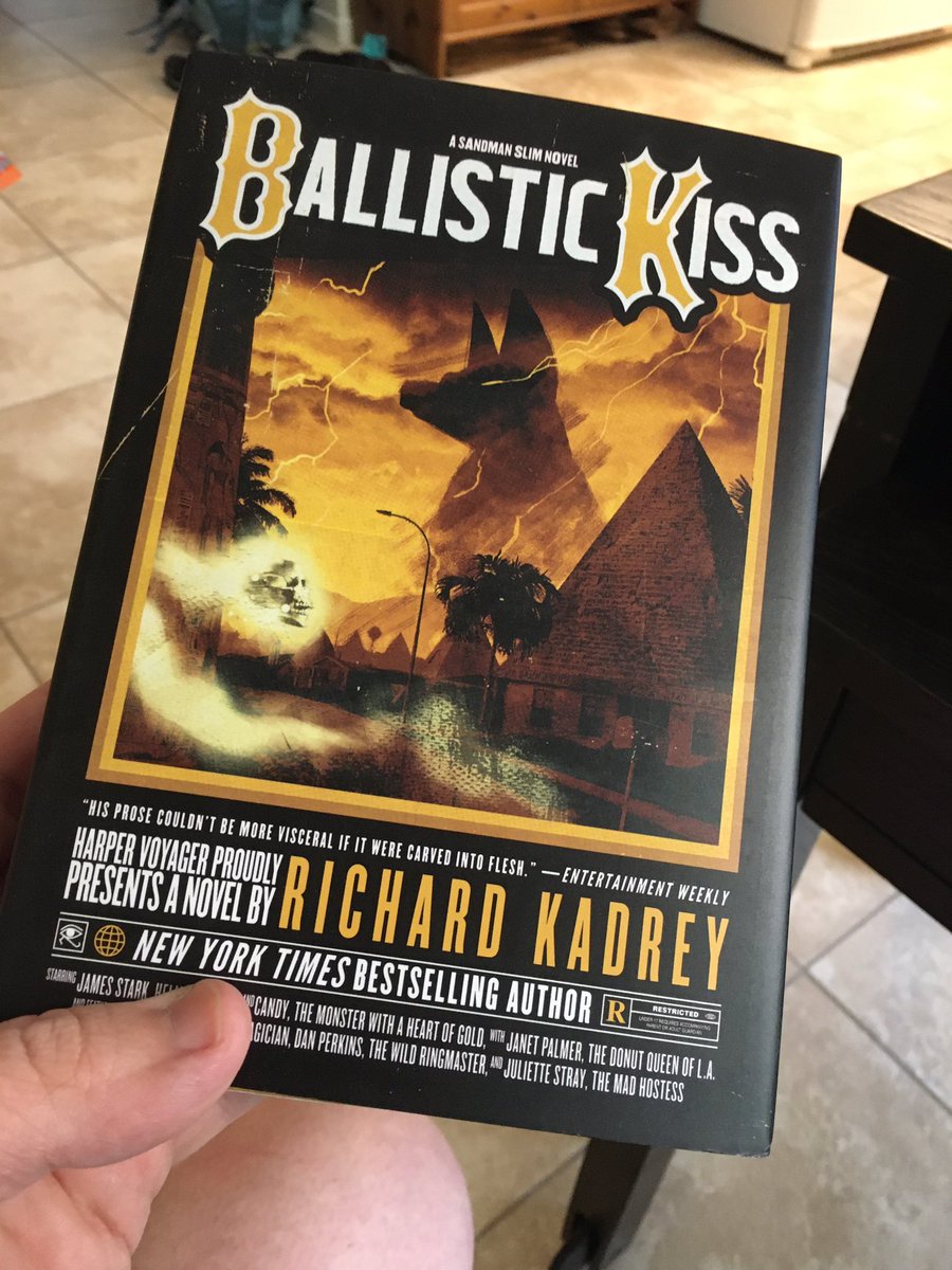NWMcCann's tweet photo. Just got my copy of Ballistic Kiss by @Richard_Kadrey!  @Booksmith still has signed copies. Order at https://t.co/2tcFwDuTDB and in the notes request a signed copy :-) https://t.co/m5HKbX6SE9