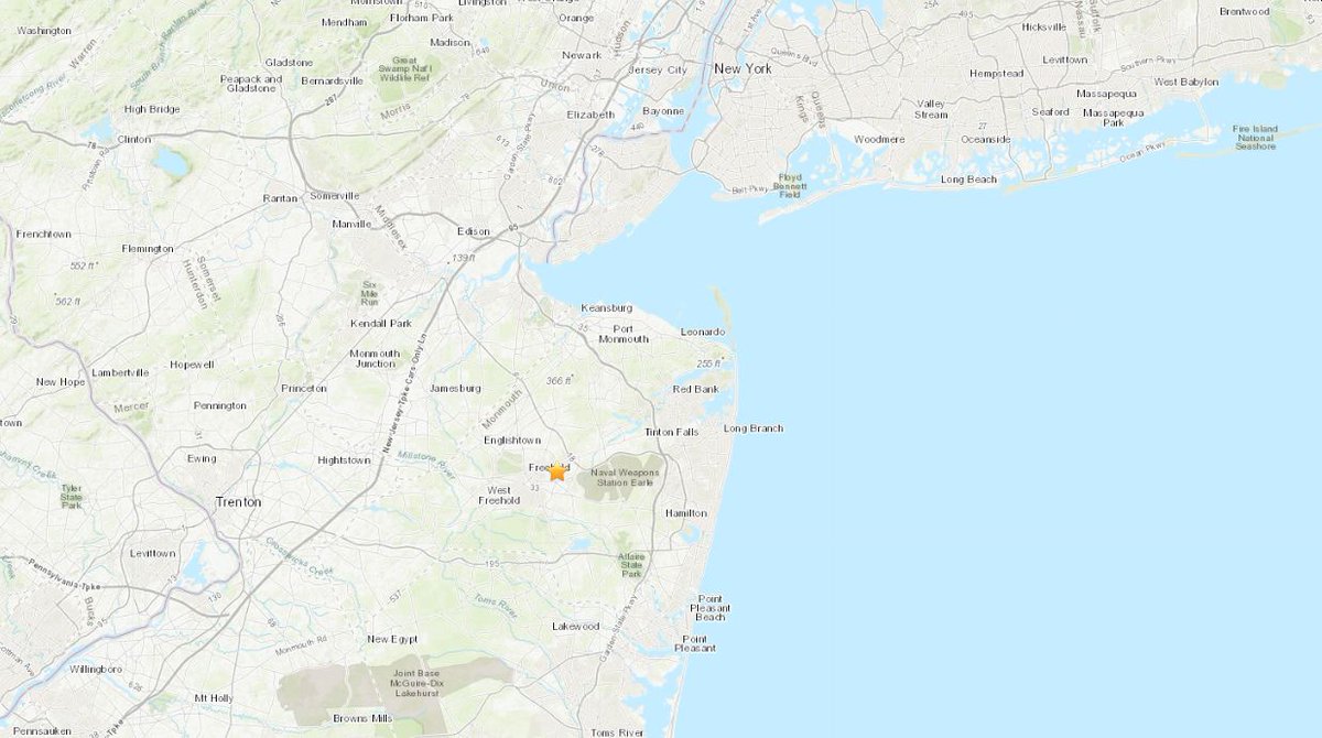 There you have it everybody. 2020 playing out in the best way it knows: Magnitude 3.1 Earthquake recorded in #NewJersey
earthquake.usgs.gov/earthquakes/ev…