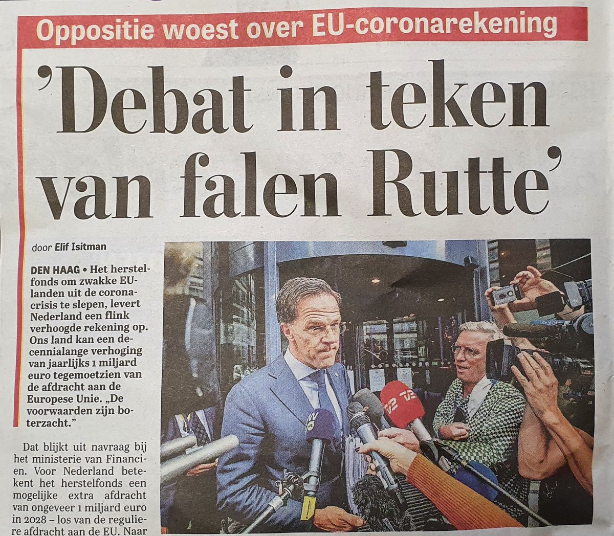 abflipse's tweet image. Is dit het einde van Rutte? Valt zijn kabinet?
