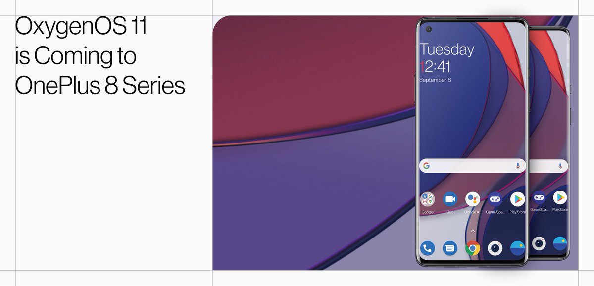 Gadgetsdata's tweet image. List of the Phones are getting #Android11 at first-

Realme - #realmeX50Pro (Realme UI 2.0)

Oppo - Find X2 series &amp;amp; Reno 3 series (Color OS 11)

OnePlus - #oneplus8series (Oxygen OS 11)

Samsung - #GalaxyS20Ultra #GalaxyS20 &amp;amp; #galaxys20plus (One UI 3.0)

Xiaomi - #Mi10 (MIUI 12)