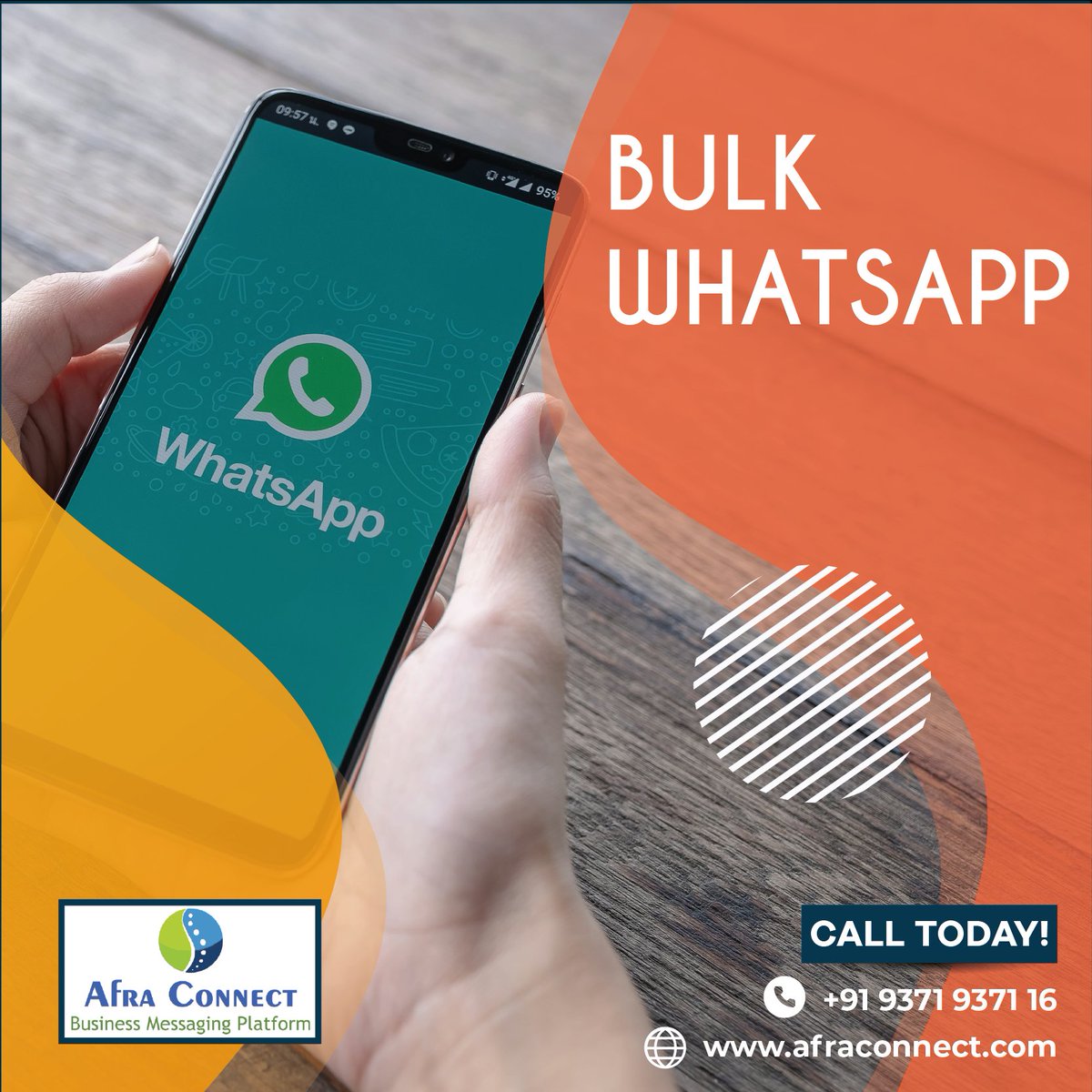 AfraConnect's tweet photo. Increase Your Sales By Using Bulk Whatsapp Services.
If you’d like to know more visit
https://t.co/a1V5FgAiyK or https://t.co/fa7OTv7GNx
Contact :+91-9371937116 / +91-8341413093
#Bulksms #Textsms #Bulktext #TextMarketing #marketing
#Digital #DigitalMarketing #Marketing #Text https://t.co/Ls8A0WEVrg