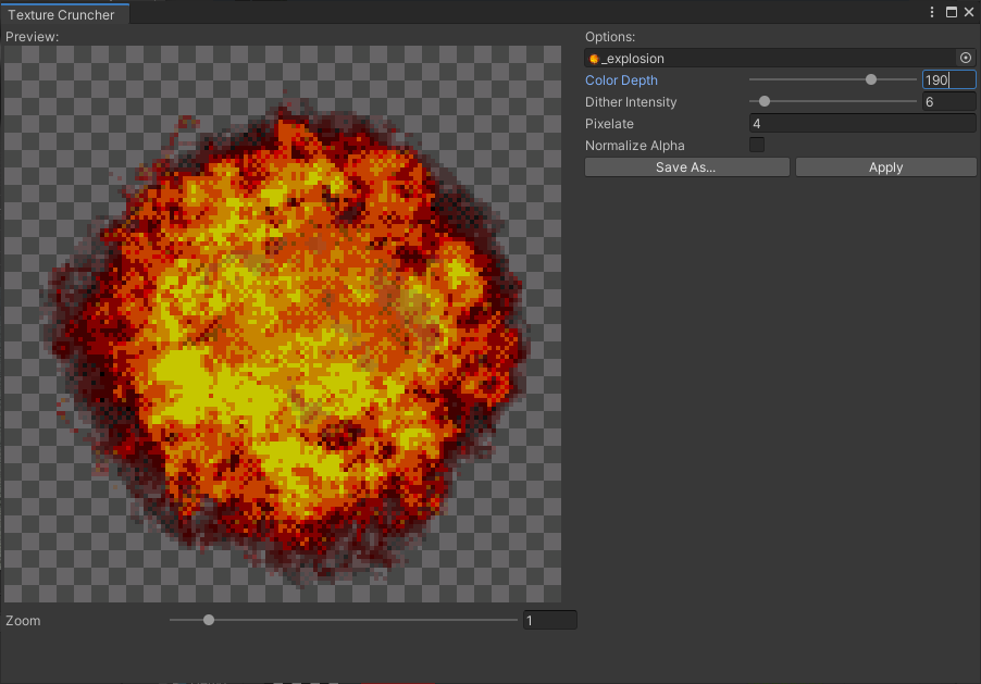tripleaxis's tweet photo. Introducing Texture Cruncher, an upcoming feature for PSXEffects that allows you to retro-ify textures with ease directly in the Unity editor! Great for any retro-themed project. Get PSXEffects here: https://t.co/SH1RwzsKGw #unity3d #gamedev #PlayStation https://t.co/i9ekNlIfRA
