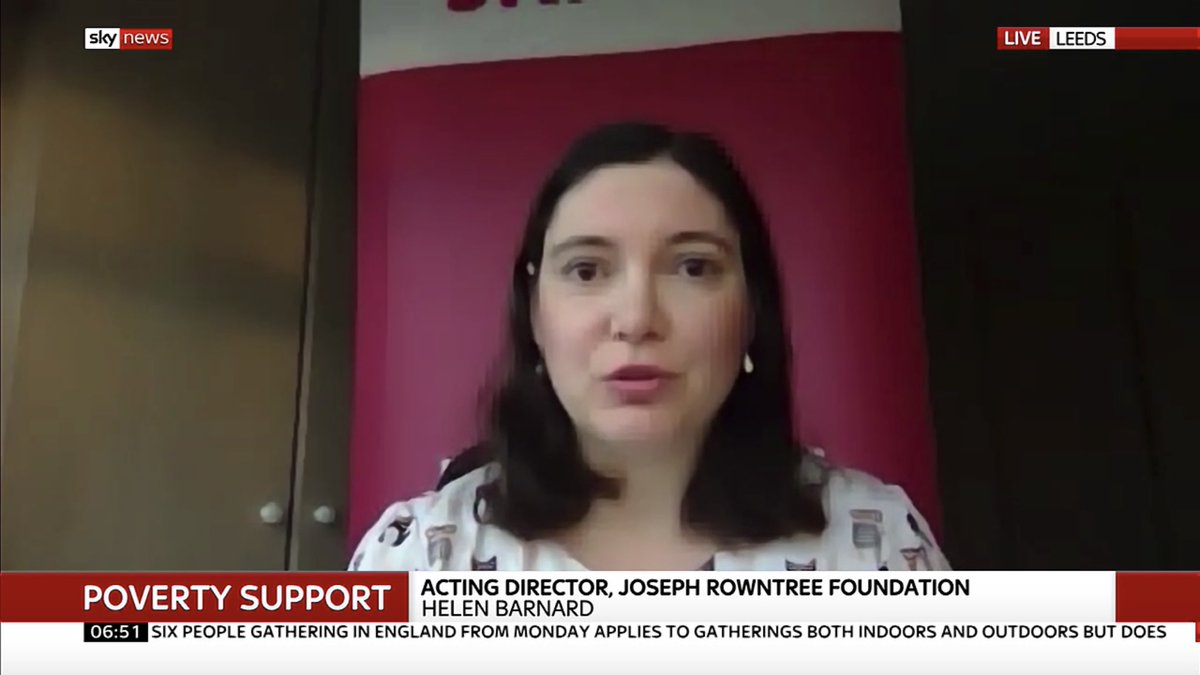 jrf_uk's tweet photo. We need the Government to use the Autumn Budget to make the £20 increase to #UniversalCredit permanent and extend it to those on legacy benefits.

We must help families stay afloat not cut them adrift.

@Helen_Barnard on @SkyNews launching our #KeepTheLifeline campaign. https://t.co/n06r7uIknB
