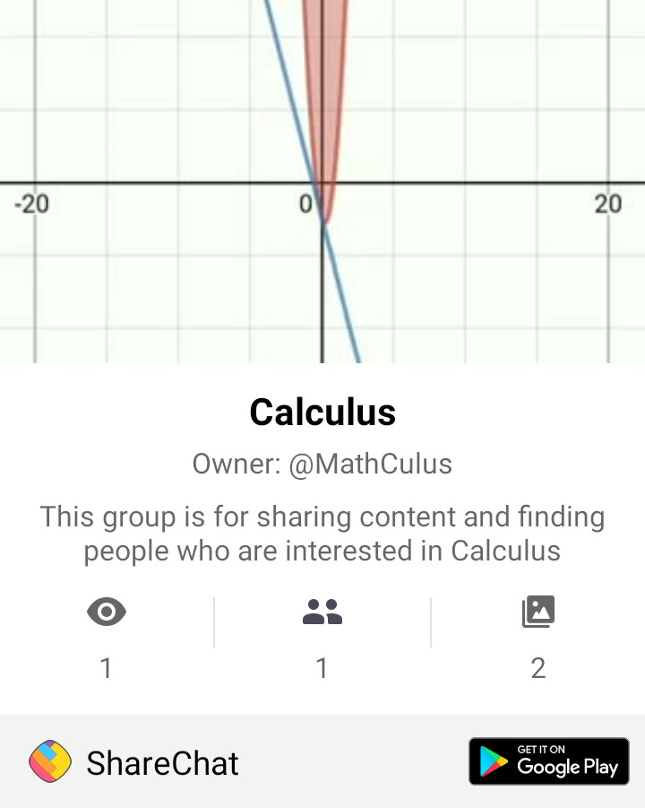 MathCulus's tweet photo. 🤝 Join the group: Calculus on ShareChat 
 https://t.co/vJuTulgNMn https://t.co/GHbdM5kyQi
