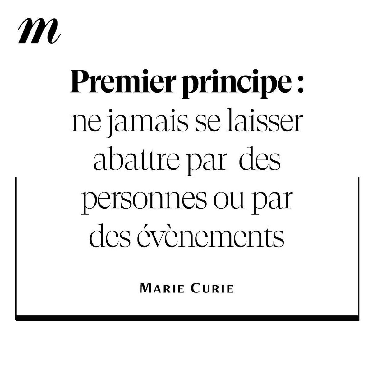 Madamefigaro's tweet photo. 💬 La phrase du jour #quote https://t.co/WmSbZ5uAFS
