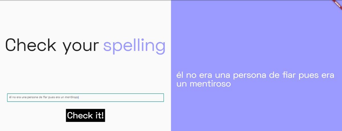 nico_forero's tweet photo. Spellchecker working on flutter web with serverless
🥱 
I do need to slep
#NLP #Flutter https://t.co/X2xp5sse8U